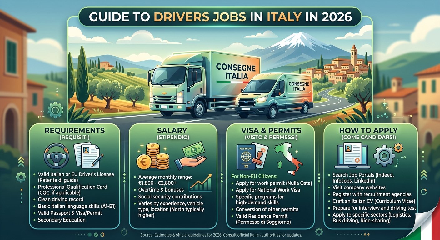 Drivers Jobs in Italy